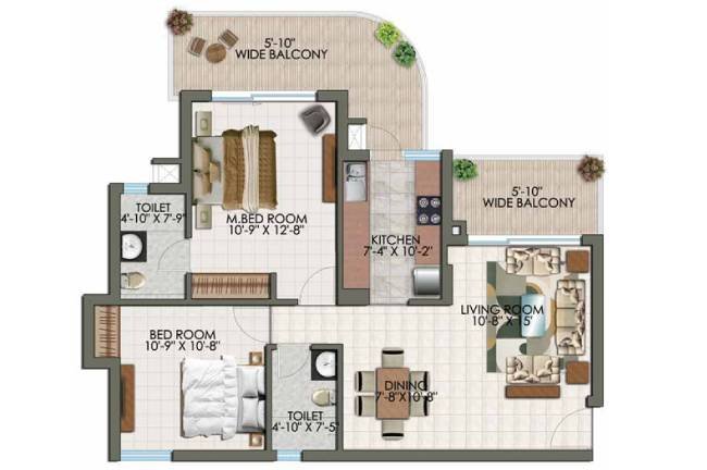 Type A floor plan